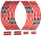 aVDB-moto Racing Felgenrand kompatibel mit 1098, SBK 1098, STREETFIGHTER 1098 (rot)
