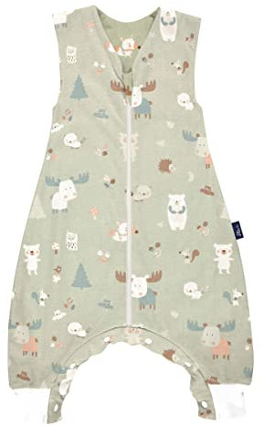Alvi Sleep-Overall light Schlafsack mit Füßen Baby Forest