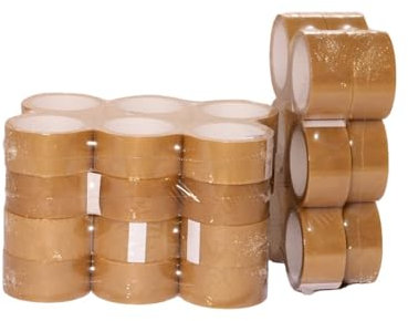 Jardin202 - Cinta Adhesiva para Embalar 66m x 48mm | Transparente | Precinto para embalar transparente | 36 unidades -