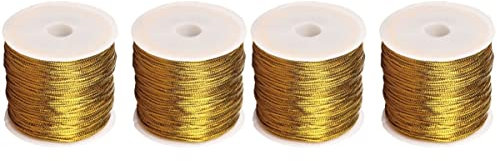 Cabilock 4 Corda Collana Fa Corda Cordoncino Elastiche Metalliche Presente Avvolgere Bocca Filo d'oro