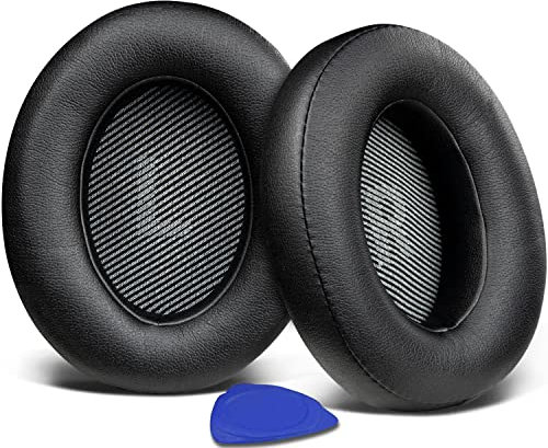 SOULWIT Almohadillas de repuesto para JBL Everest Elite 700 (Modelo: V700NXT) Auriculares,Almohadillas con espuma de alta densidad para el aislamiento del ruido,más suave de la proteína de cuero-Negro
