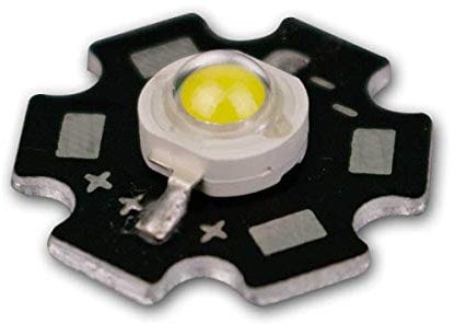 world-trading-net - 5 Sück Highpower LED Chips 3W, neutralweiß, 220lm, Hochleistungs Chip auf Star-Platine