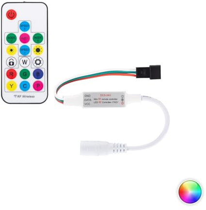 LEDKIA Controller Dimmer Mini für Digitale RGBIC SPI LED-Streifen 5-24V DC