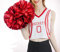 2Pcs Cheerleading Pompoms Kunststoff Cheerleading Pom Poms Cheerleader Tanzwedel Puschel Cheerleader Pompoms Cheerleader Pompons Handblumen für Sportwettbewerb Urlaub feiern