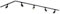 Qub Focus III 1-Phasen Led Schienensystem - 300cm - 5x GU10 Spots - 3x 1m Schienen - L-Form - Deckenstrahler Schwarz - Erweiterbar & flexibel - LED-kompatibel - Modernes Design Spot lampe