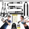 Schlingentrainer, Sling trainer für ein Ganzkörpertraining, Schlingentrainer für zuhause mit Großem Griff Türankerbefestigung Tragtasche, Übungsanleitung for Homegym