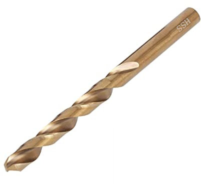 TA-VIGOR 7mm Straight Shank Twist Drill Bit, High Speed Steel M35 Cobalt Twist Drill Bit with 7mm Shank for Drilling Tool Stainless Steel Metal Plastic Wood