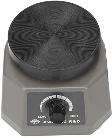 Focket Zahnlabor-Vibrator, stufenlose Drehzahlregelung Labor Oszillator Rundschüttler, Metall Gips Mischmaschine Laborgerät Ausrüstung für das Mischen von Gips, Gips