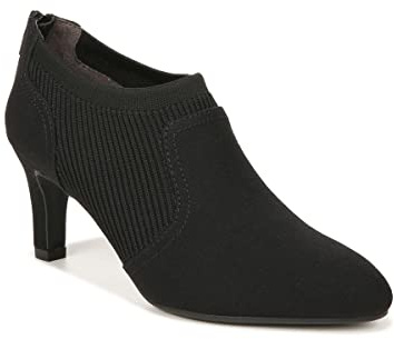 LifeStride Womens Gia Slip On Heeled Booties Black 8 M