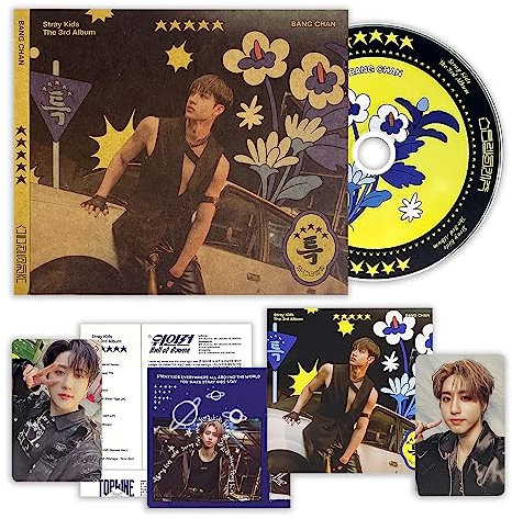 STRAY KIDS - [★★★★★ (5-STAR)] (Digipack Ver. - BANGCHAN VER.) Paper Case + Photobook + CD-R + Lyrics Paper + Photocard + Mini Folded Poster + Photocard + 1 Hologram Photocard