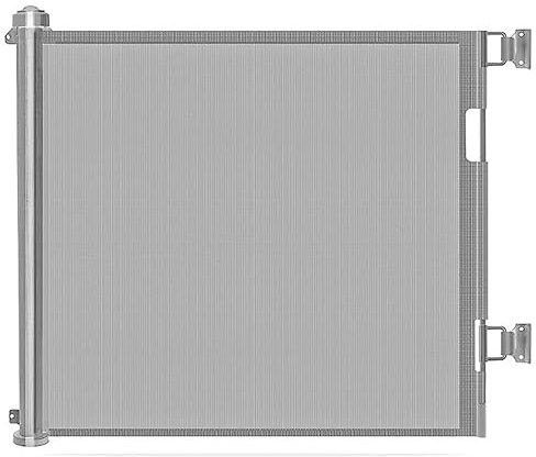 Treppenschutzgitter Ausziehbares Türschutzgitter Roll 0-300cm Variable Wandbefestigung Schutzgitter Baby Absperrgitter Hundebarriere Grau (Color : Grau)