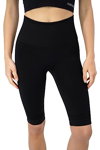 STARK SOUL Kurze Leggings - Racer - Radlerhose Seamless - High Waist - Diverse Farben, Größen: S, M, L und XL