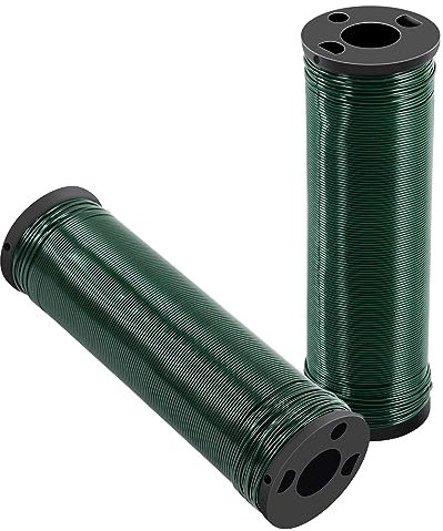 Yoosso 200mx0,67mm Blumendraht Grün, 2 Rollen Bindedraht Basteldraht Draht zum Basteln Pflanzendraht Wickeldraht zur Befestigung von Blumen Pflanzen Schmuck(100 m/Rolle)