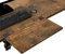 BONTEC Ergonomics Desk Extender Tray, 510mm x 240mm Table Mount Desk Extender Shelf, 90° Foldable Table Extender, Clamp on Computer Arm Rest for Desk, Rustic Brown