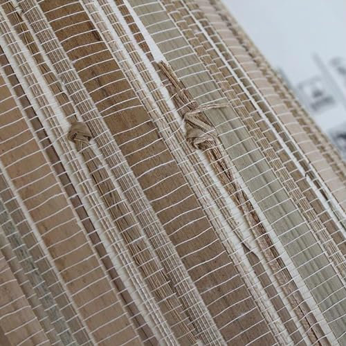 PUCIO Natur Stroh Tapete Flechten Sie Beschaffenheits, Echte Naturfasertapete Grastapeten, Strukturtapete Tapete Boho Style Beige, Wandtapete für Flur Schlafzimmer Wohnzimmer Hotel Dekoration