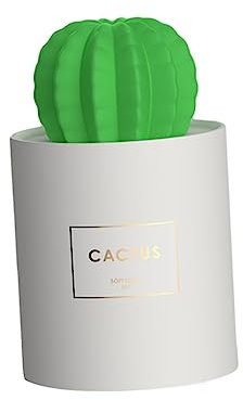IMIKEYA Mini Usb Luftbefeuchter Kaktus Aromatherapie Diffusor Mit Nachtlicht Ultrasonic Cool Für Schlafzimmer Büro Und Reisen