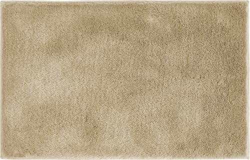 andiamo Badematte rutschfest Florida - Badezimmerteppich weich und flauschig - Badteppich rutschfest waschbar Duschvorleger Badvorleger für Badezimmer 40 x 60 cm Taupe