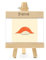 Japanischer Sushi-Bilderrahmen, Reiskugel, Holz, Tischdekoration, 10 x 15 cm