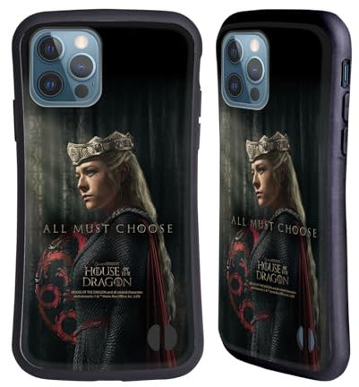Head Case Designs Offizielle House of The Dragon: Television Series Rhaenyra Charakter-Posters Aus Staffel 2 Hybride Handyhülle Hülle Huelle kompatibel mit Apple iPhone 12 / iPhone 12 Pro