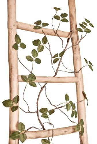 Künstliche Efeugirlande Grüne Reben Girlande 121,9 cm - Kunstseide Efeublätter mit Clips - Gefälschte Weinrebe Grün für Wanddekoration, Raumgestaltung, Hochzeitshintergründe, Innen- und