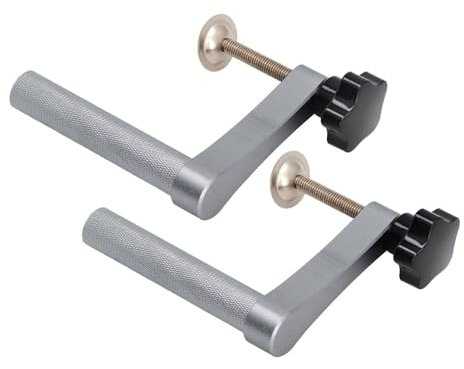 Bench Dog Clamp, Dog Hole Clamp 2PCS 20mm Bench Dog Clamps Woodworking Bench Aluminum Alloy Adjustable Benchtop Quick Clamp Dog Clamp for Woodworking Carpenter