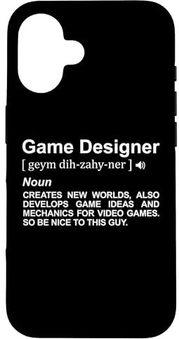 Game Designer Bedeutung Spieleentwickler Hülle für iPhone 16