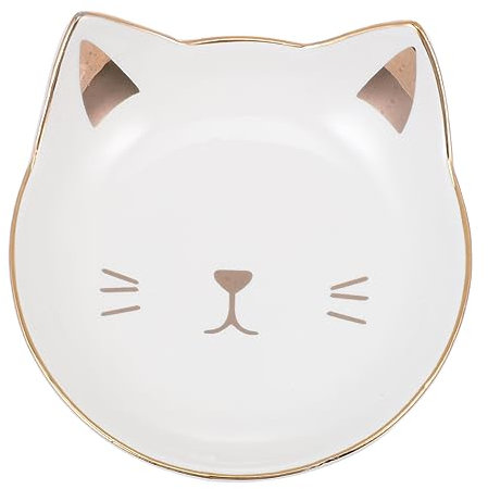 MAGICLULU Plato De Cerámica Con Forma De Gato Para Fruta Postre Cena Ensalada Aperitivos