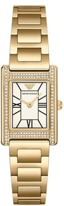 EMPORIO ARMANI Damen Analog Quarz Uhr mit Edelstahl Armband AR11659