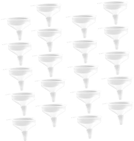 Mipcase 120pcs Cosmetic Dispensing Funnels Facial Dispensers Plastic Funnels for Filling Bottles Perfume Dispensing Tools Cosmetic Mask Dispensers