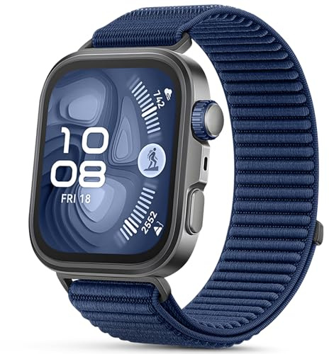 SenMore Nylon Correa para Huawei Watch Fit 3/Fit 4/Fit 4 Pro/Fit 5/Fit 5 Pro, Impermeable Deportiva Pulsera de Repuesto para Huawei Watch Fit 3/4/4 Pro Smartwatch.(No host)