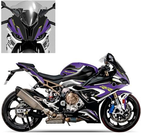 Kit di decalcomanie grafiche per carrozzeria integrale per BMW S1000RR 2019-2024, adesivi decorativi in vinile colorati (stile 2)