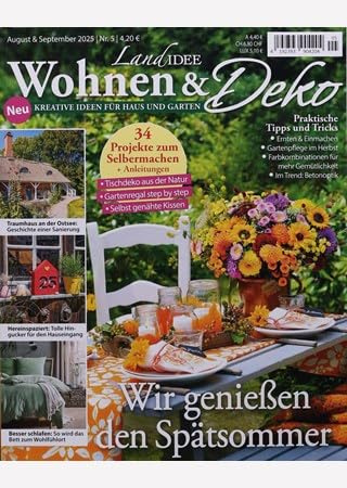 Landidee Wohnen & Deko Po 5/2025 Wir genießen den Spätsommer