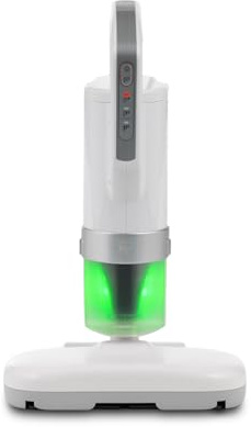 IRIS USA Handheld Corded Mattress Vacuum Cleaner, Dust Sensor, 120V, Pet Hair Remover, 6,500 BPM Agitator, Cyclonic HEPA Filter Sofas, and Upholstery, White