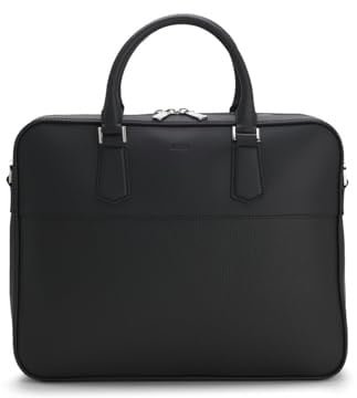 BOSS Herren New Crosstown WI Doc Aktentasche aus Leder mit glattem und genarbtem Finish