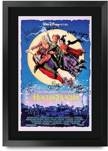 HWC Trading Hocus Pocus 1 (1993) Bette Midler Geschenke Geduckter Poster Signiertes Autogramm Foto für Fans von Film Memorabilien - A3 Gerahmt