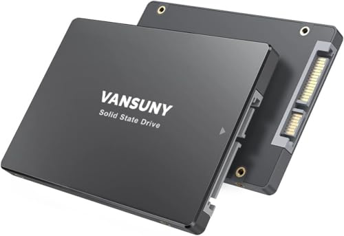 Vansuny 512GB SSD Interno SATA III 2.5 Unità Stato Solido X12 Nero | SSD Interno 512 GB 3D NAND Unità a Stato Solido Interne Disco Rigido fino a 500MB/s per Laptop e PC Desktop