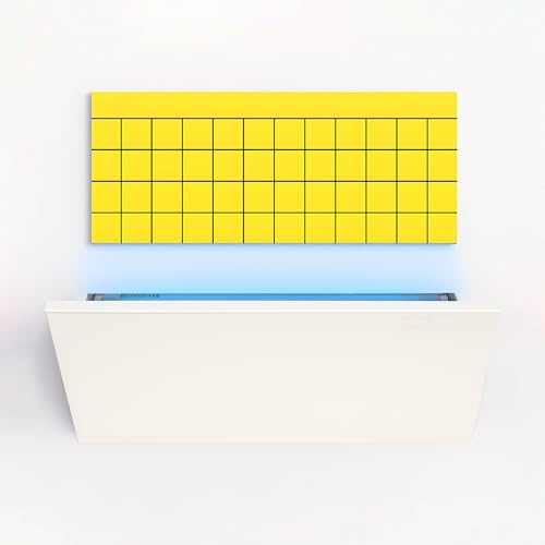 Novokill UV LED Fliegenfänger Insektenvernichter weiß – Fliegenfalle mit Klebefläche – geräuschlos, hygienisch – Für Innenräume & Gastronomie bis 60 m² – Fliegen, Fruchtfliegen, Motten, Mücken