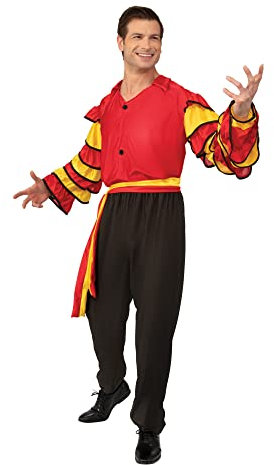 Bristol Novelty AC626 Rumba Mann Kostüm für Erwachsene, Schwarz Halloween
