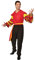 Bristol Novelty AC626 Rumba Mann Kostüm für Erwachsene, Schwarz Halloween