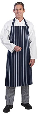 Whites Chefs Apparel A530 Whites Butchers Schürze, gestreift, Marineblau
