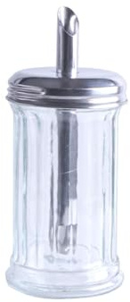Zuckerstreuer glas 14cm / 1 Stück