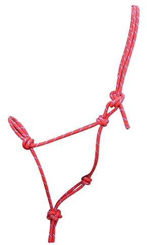 Hy Rope Halter - Red - Cob/Full