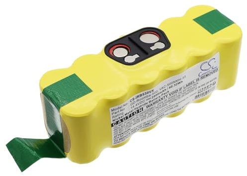 AboutBatteries Batterie pour IROBOT ROOMBA 610, 14.4V, 2800mAh, Ni-MH