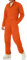 Red Kap Herren Baumwoll Druckknöpfen, übergroße Passform, Lange Ärmel Overall, Orange/Abendrot im Zickzackmuster (Sunset Chevron), 48