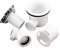 90mm Fast Flow Easy Clean shower enclosure tray waste & chrome effect cap