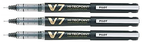 Pilot 3 Stück Inlineskate wiederaufladbar V7 DX5 schwarz BEGREEN mittlere Spitze