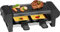 Clatronic Raclette | 2 Personnes | Mini Raclette avec surface de grill d’env. 20,5 x 10,5 cm | Pour griller et gratiner | Plaque de grill et poêlons antiadhésifs | 350 Watts | RG 3592