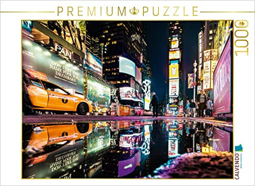 CALVENDO Puzzle Leuchtreklame am Times Square New York 1000 Teile Puzzle quer | 1000 Teile Lege-Größe 64 x 48 cm Foto-Puzzle für glückliche Stunden