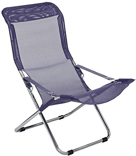 Fiam sonnenliege Fiesta Aluminium Rahmen und Textil Cod. 027TX BK dunkelblau Ossidiana