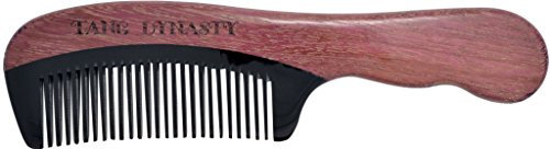 TANG DYNASTY(TM) No Static 100% Handmade Natural Violet Wood Hair Comb, With Gift Box,For Women,Men and Kid